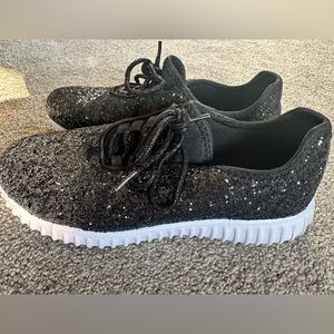 Weissman Sparkle Dance Hip Hop sneakers - Black with glitter